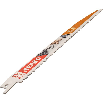 ERKO, 6, 10 Teeth Per Inch Multiple Materials 300mm Cutting Length Reciprocating Saw Blade, Pack of 25