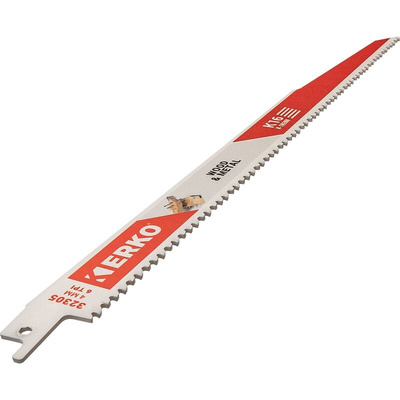 ERKO, 6 Teeth Per Inch Wood 300mm Cutting Length Reciprocating Saw Blade, Pack of 5