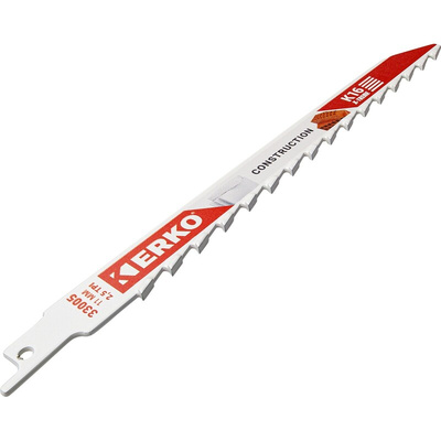 ERKO, 2.5 Teeth Per Inch Concrete, Marble, Steel 235mm Cutting Length Reciprocating Saw Blade, Pack of 1