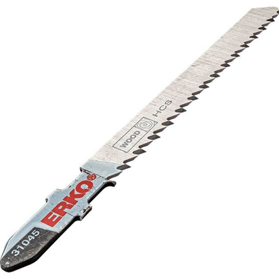 ERKO, 10 Teeth Per Inch Wood 75mm Cutting Length Jigsaw Blade, Pack of 5