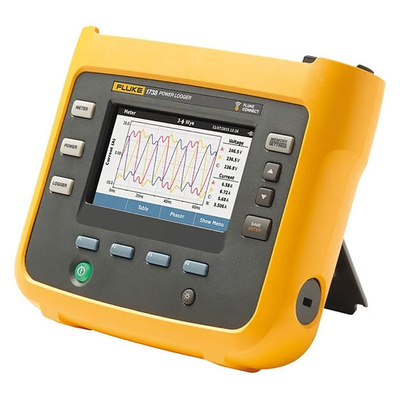 Fluke 1738 Energy Monitor & Logger for Current, Current Harmonic, Frequency, TDD, THD Current, THD Voltage, Unbalance,