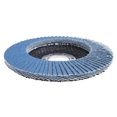3M 566A Zirconia Aluminium Flap Disc, 115mm, Medium Grade, P60 Grit, 556D