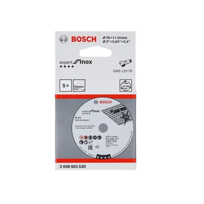 Bosch Silicon Carbide Cutting Disc, 76mm x 1mm Thick, Very Fine Grade, P400 Grit, 5 in pack