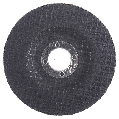 RS PRO Aluminium Oxide Grinding Disc, 115mm x 6mm Thick, P120 Grit, 5 in pack
