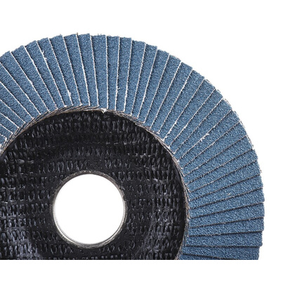 RS PRO Zirconium Dioxide Flap Disc, 115mm, P120 Grit