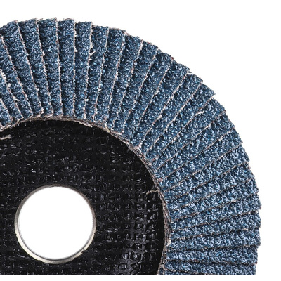 RS PRO Zirconium Dioxide Flap Disc, 125mm, P40 Grit