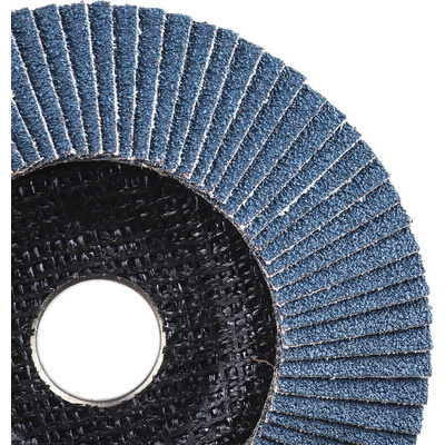 RS PRO Zirconium Dioxide Flap Disc, 125mm, P60 Grit, 5 in pack