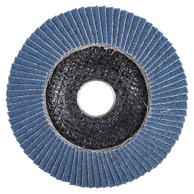 RS PRO Zirconium Dioxide Flap Disc, 115mm, P60 Grit