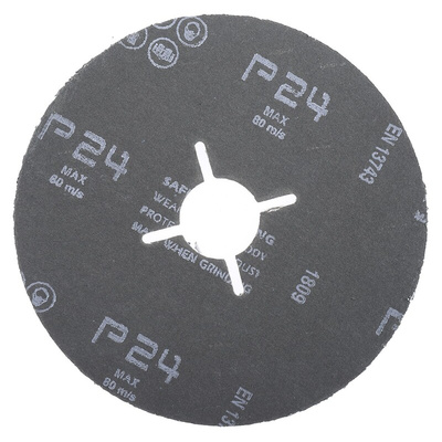 RS PRO Aluminium Oxide Flap Disc, 115mm, P36 Grit, 25 in pack