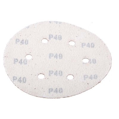 RS PRO Aluminium Oxide Sanding Disc, 150mm, P40 Grit, 25 in pack