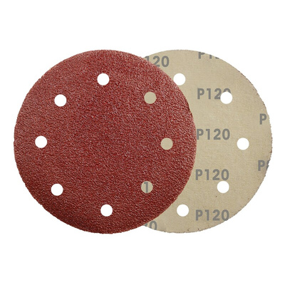RS PRO Aluminium Oxide Sanding Disc, 150mm, P120 Grit, 25 in pack