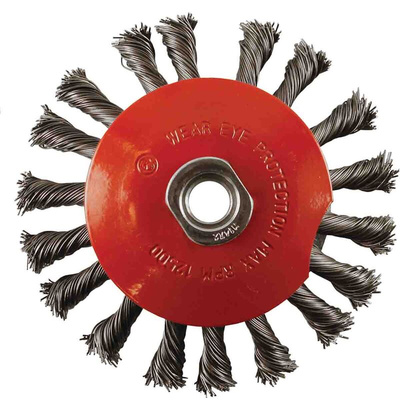 RS PRO Bevelled Abrasive Brush, 100mm Diameter