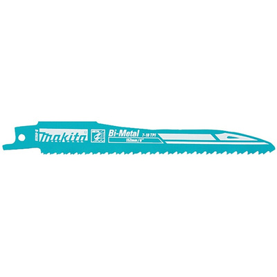 Makita, 7 → 18 Teeth Per Inch 152mm Cutting Length Reciprocating Saw Blade, Pack of 5