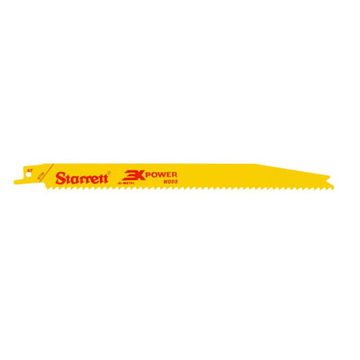 Starrett, 6 Teeth Per Inch Wood 228mm Cutting Length Reciprocating Saw Blade, Pack of 5