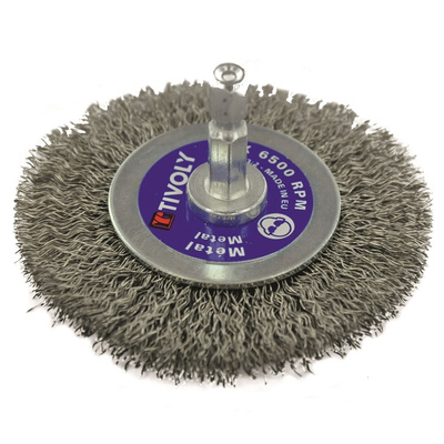 Tivoly Steel Circular Abrasive Brush, 60mm Diameter
