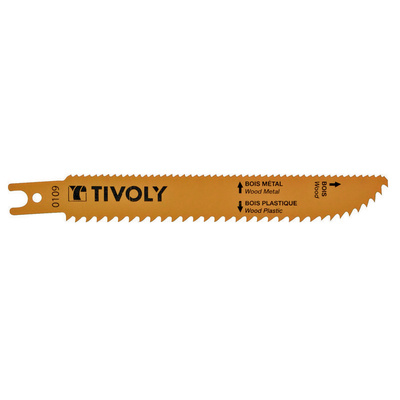 Tivoly Wood 150mm Cutting Length Hacksaw Blade, Pack of 2
