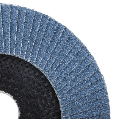 Norton Flap Disc Zirconium Oxide Flap Disc, 115mm, Medium Grade, P80 Grit, Vulcan