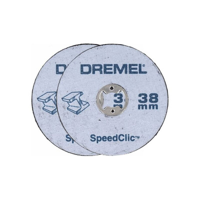 Dremel Silicon Carbide Cutting Disc, 38mm x 1mm Thick, SC406, 2 in pack