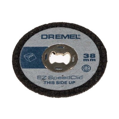 Dremel Aluminium Oxide Cutting Disc, 38mm x 1.12mm Thick, Medium Grade, P60 Grit, 5 in pack