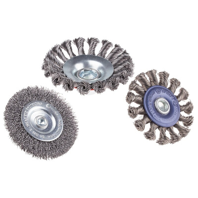 RS PRO Steel Circular Abrasive Brush, 75mm Diameter