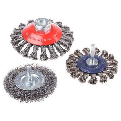 RS PRO Steel Circular Abrasive Brush, 75mm Diameter