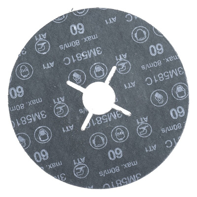 3M Zirconium Dioxide Sanding Disc, 125mm, P60 Grit, 50 in pack