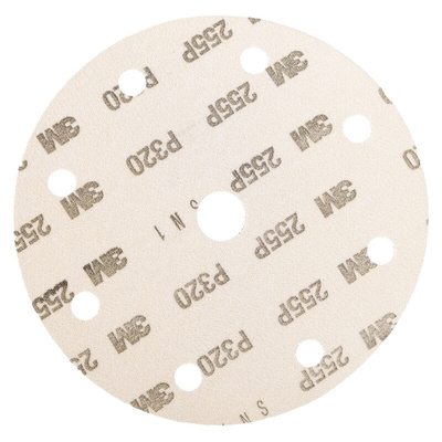 3M Aluminium Oxide Sanding Disc, 150mm, P320 Grit, Hookit, 100 in pack