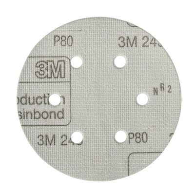 3M Aluminium Oxide Grinding Disc, 150mm, Very Fine Grade, P80 Grit, Hookit, 50 in pack