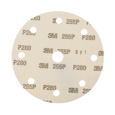 3M Aluminium Oxide Sanding Disc, 150mm, Very Fine Grade, P280 Grit, Hookit, 100 in pack