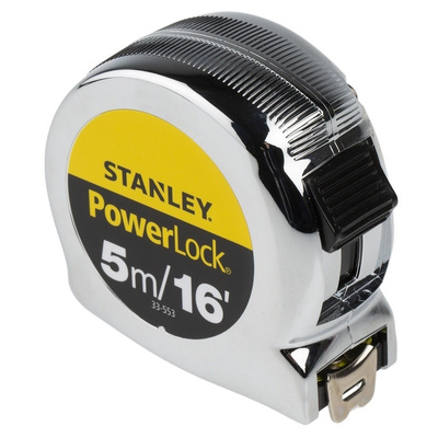 Stanley PowerLock 5m Tape Measure, Imperial, Metric