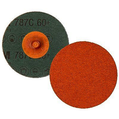 3M Ceramic Sanding Disc, 75mm, Medium Grade, P60 Grit, 787C, 25 in pack
