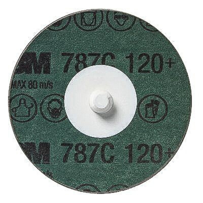 3M Ceramic Sanding Disc, 75mm, 120+ Grit, 787C, 25 in pack