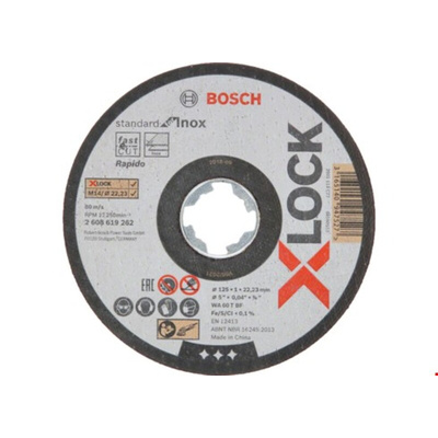 Bosch X-LOCK Cutting Disc, 125mm x 1mm Thick, 10 in pack