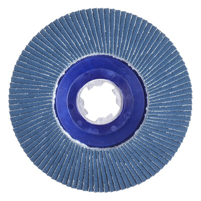 Bosch X-Lock Zirconia Aluminium Flap Disc, 125mm, P120 Grit, X571