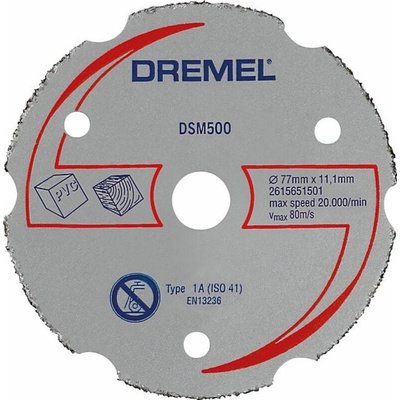 Dremel DSM500 Carbide Cutting Disc, 77mm x 2mm Thick, 2615S500JB