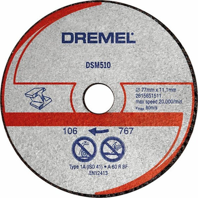 Dremel DSM510, 77mm x 5mm Thick, 2615S510JB