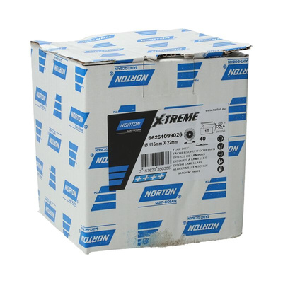 Norton X-Treme - Flap Discs Zirconium, 115mm x 1.5mm Thick, 40 Grit, X-Treme - Flap Discs