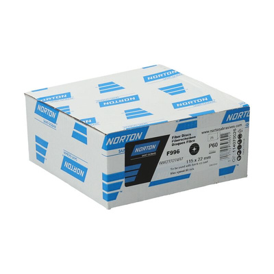 Norton Quantum - Fiber Discs Ceramic, 115mm x 0.1mm Thick, 60 Grit, Quantum - Fiber Discs