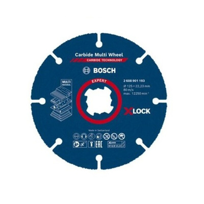 Bosch X-Lock Carbide Cutting Disc, 115mm x 1mm Thick, X-LOCK