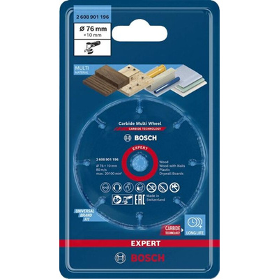 Bosch Expert Carbide Cutting Disc, 76mm x 1mm Thick, 1 in pack