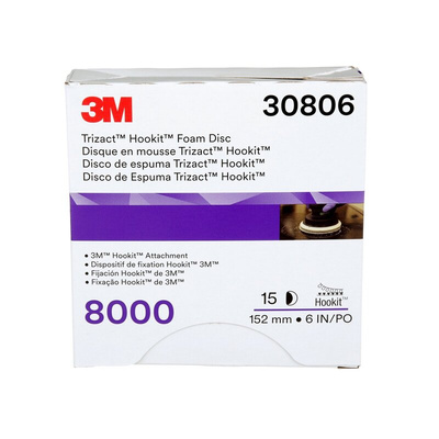 3M Trizact Silicon Carbide Sanding Disc, 150mm, P8000 Grade, 7100193783, 200 in pack