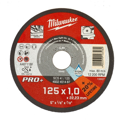 Milwaukee Cutting Disc, 125mm x 1mm Thick