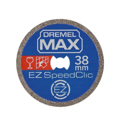 Bosch Dremel Max Diamond Cutting Disc, 38mm x 1mm Thick, SC545DM, 1 in pack