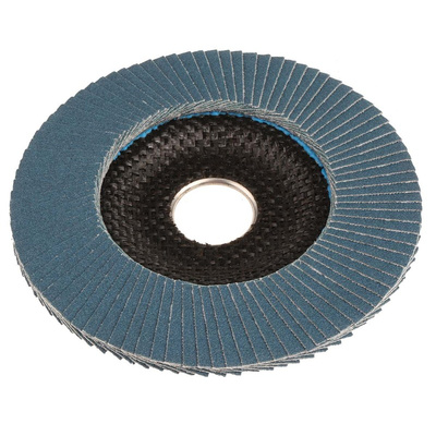 Norton Flap Disc Zirconium Oxide Flap Disc, 115mm, Fine Grade, P120 Grit, Vulcan