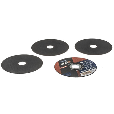 Norton Cutting Disc Aluminium Oxide Cutting Disc, 125mm x 1.6mm Thick, P46 Grit, BDX, 5 in pack