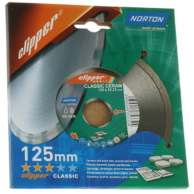 Norton Ceramic Cutting Disc, 125mm x 1.2mm Thick, Ceram, 1 in pack