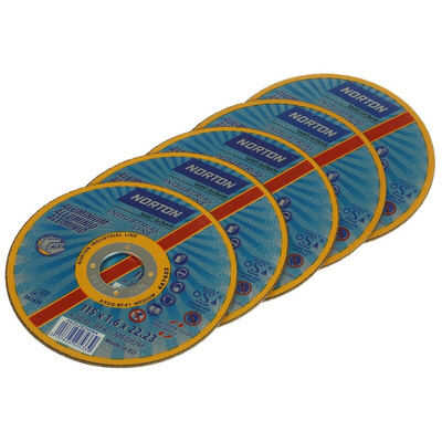 Norton Aluminium Oxide Cutting Disc, 115mm x 1.6mm Thick, P30 Grit