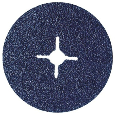 Norton Fibre Disc Zirconium Sanding Disc, 125mm x 25mm Thick, P80 Grit, Norzon