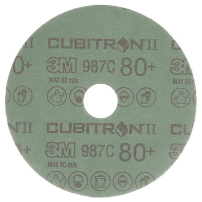 3M Cubitron™ II Silicon Carbide Grinding Disc, 115mm, Very Fine Grade, P240 Grit, 3M™ Cubitron™ II 987C