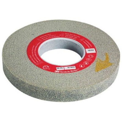 3M Silicon Carbide Deburring & Finishing Wheel, 76.2mm Diameter, Medium